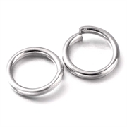 O-ringe. PVD 18k platineret rustfri stål. Grade A. 8x1 mm. 15 stk.